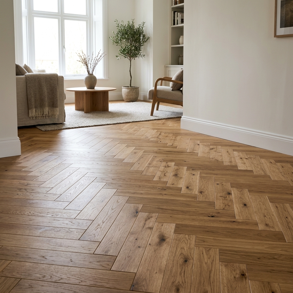 Parquet macizo de roble en Burgos
